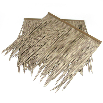 Gazebo PET Plastik deckt Deckungs-materiellen Feuer-Beweis-Widerstand mit Stroh