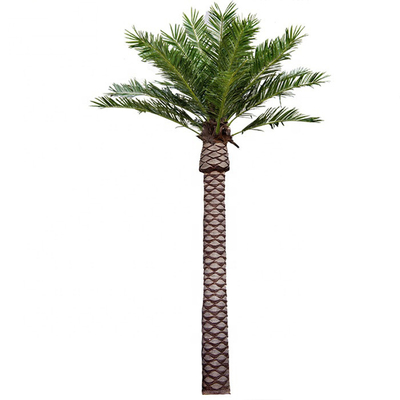Künstlicher Kokosnuss-Palme-Fiberglas-Baum-Mall-Strand-Bäume im Freien