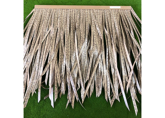 500*500mm synthetisches Dach decken Fliesen Straw Color For Resorts mit Stroh