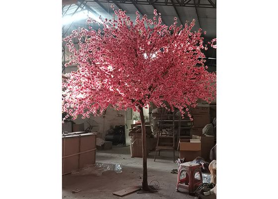 Hölzerner künstlicher Blüten-Baum, 1m Hochzeits-Fälschungs-Rosa-Blüten-Baum